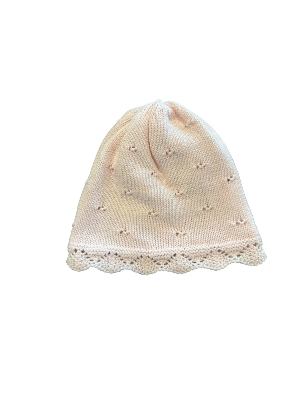 OshKosh B'gosh Baby Pink Knit Hat Size 12-24 Months